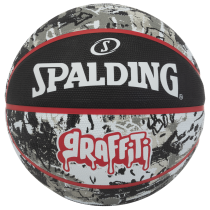 BASKETBALL SPALDING RED GRAFFITI (7 DYDIS)